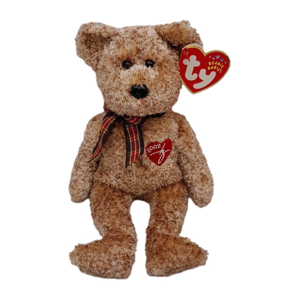 Ty Beanie Baby 2002 Signature Bear Plush 8.5" Stuffed Animal MWMT